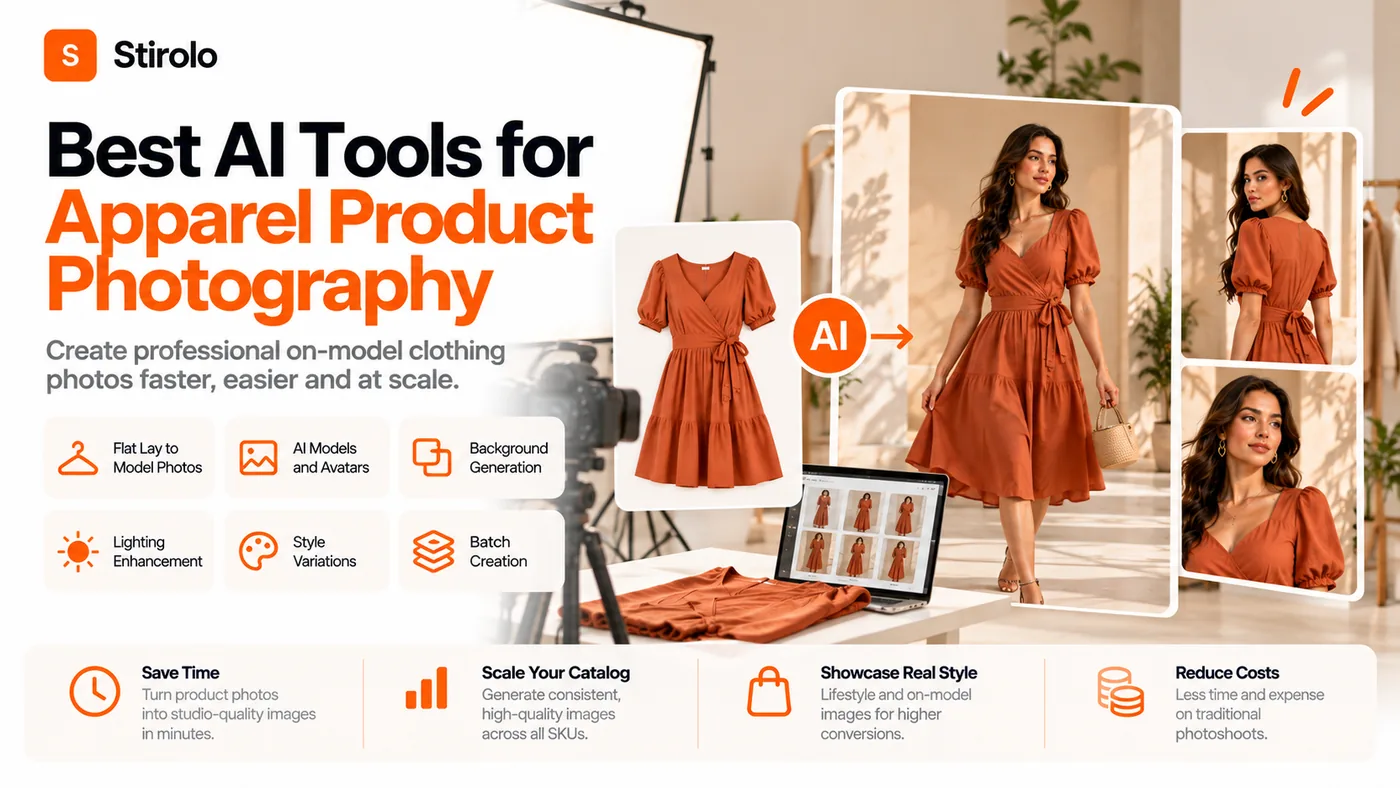 Best AI Tools for Apparel Product Photography - Stirolo
